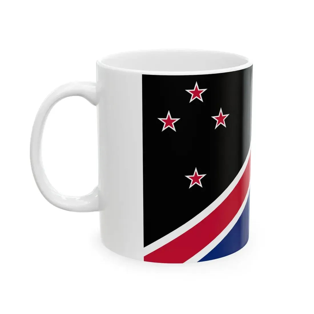 Proposed flag of New Zealand 2009 (New Zealand) White Coffee Mug - Go Mug Yourself