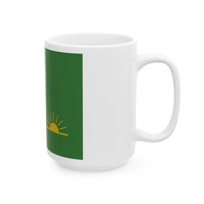 Proposed Flag of North Dakota Clell Gannon (United States) White Coffee Mug - Go Mug Yourself