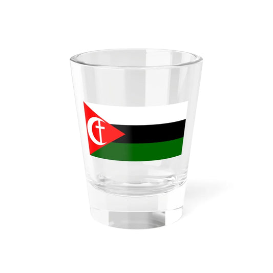 Proposed flag of Palestine Husein Mikdadi (Palestine) Shot Glass 1.5oz 1.5oz - Go Mug Yourself