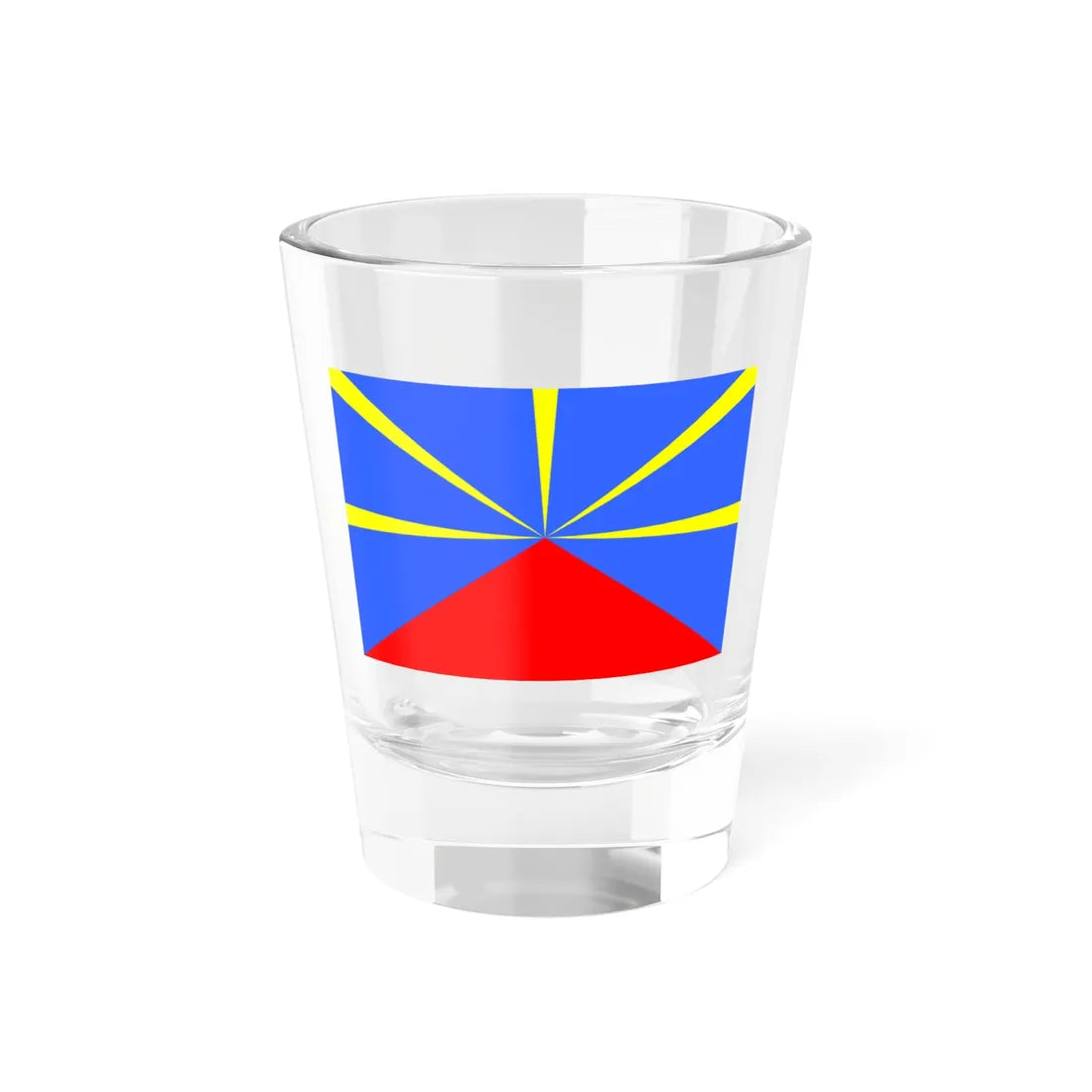 Proposed flag of Reunion VAR (France) Shot Glass 1.5oz 1.5oz - Go Mug Yourself