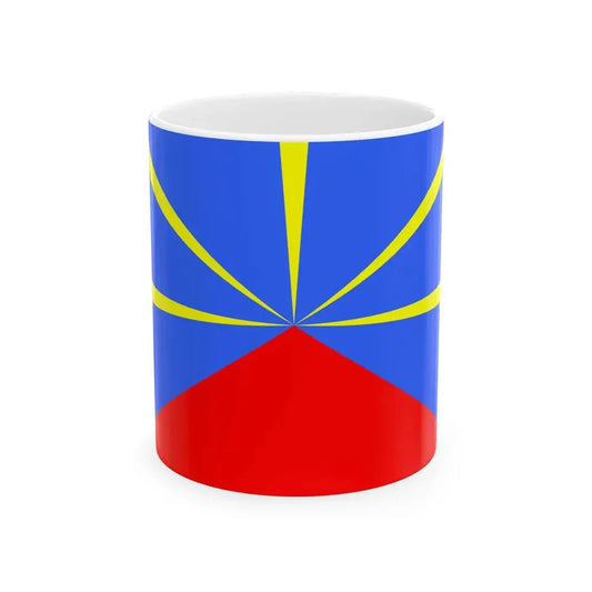 Proposed flag of Reunion VAR (France) White Coffee Mug 11oz - Go Mug Yourself