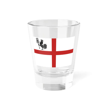 Proposed flag of Romagna-StGeorge Cross version (Italy) Shot Glass 1.5oz 1.5oz - Go Mug Yourself