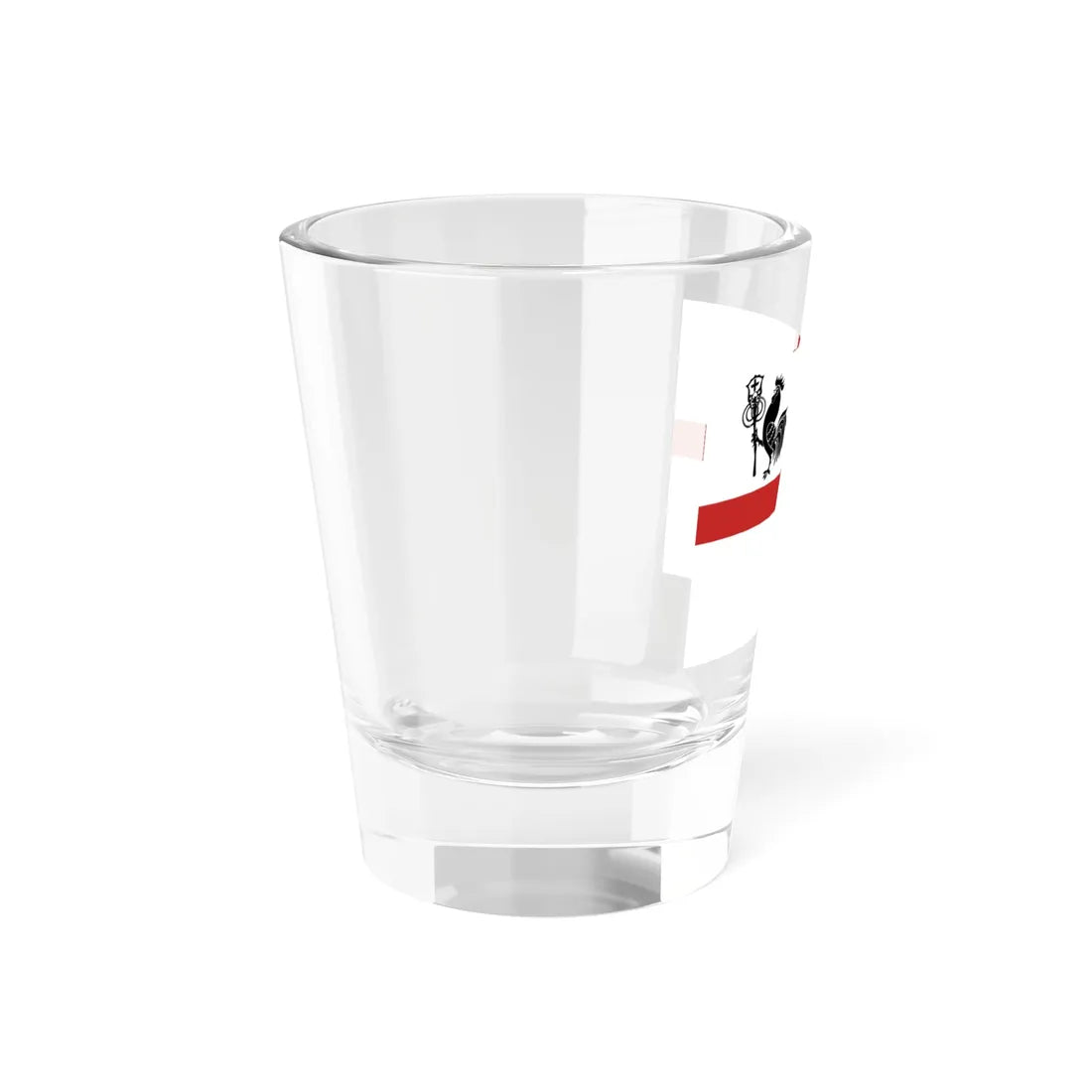 Proposed flag of Romagna-StGeorge Cross version (Italy) Shot Glass 1.5oz - Go Mug Yourself