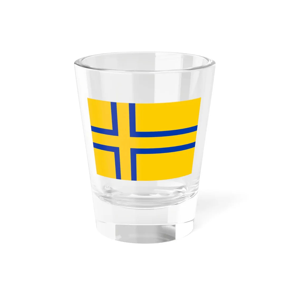 Proposed flag of Sønderjylland-Schleswig Grenzregion (Germany) Shot Glass 1.5oz 1.5oz - Go Mug Yourself