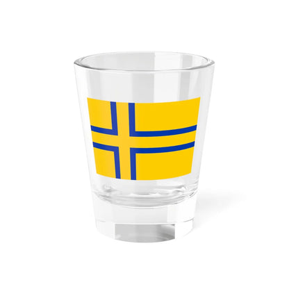 Proposed flag of Sønderjylland-Schleswig Grenzregion (Germany) Shot Glass 1.5oz 1.5oz - Go Mug Yourself
