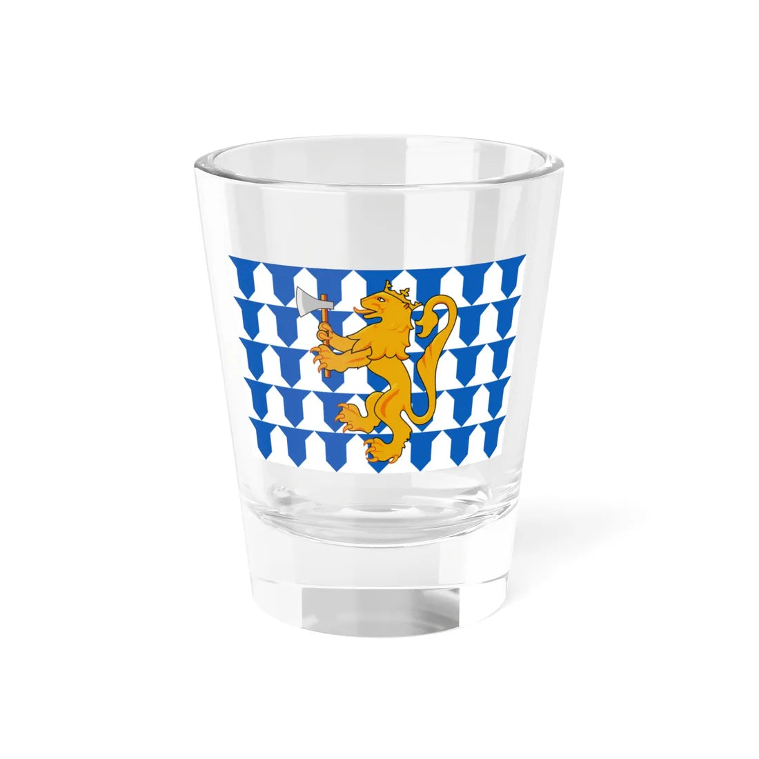 Proposed flag of Svalbard Norway 1930 (Norway) Shot Glass 1.5oz 1.5oz - Go Mug Yourself