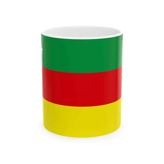 Proposed Flag of the Alash Autonomy horizontal (Kazakhstan) White Coffee Mug 11oz - Go Mug Yourself