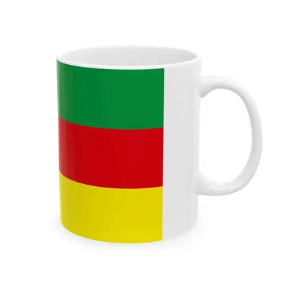 Proposed Flag of the Alash Autonomy horizontal (Kazakhstan) White Coffee Mug - Go Mug Yourself