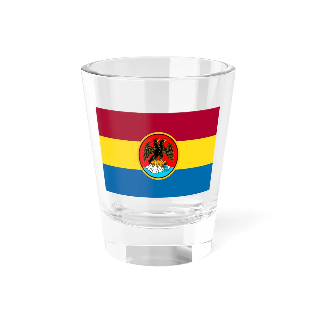 Proposed flag of the City of Rijeka (Croatia) Shot Glass 1.5oz 1.5oz - Go Mug Yourself
