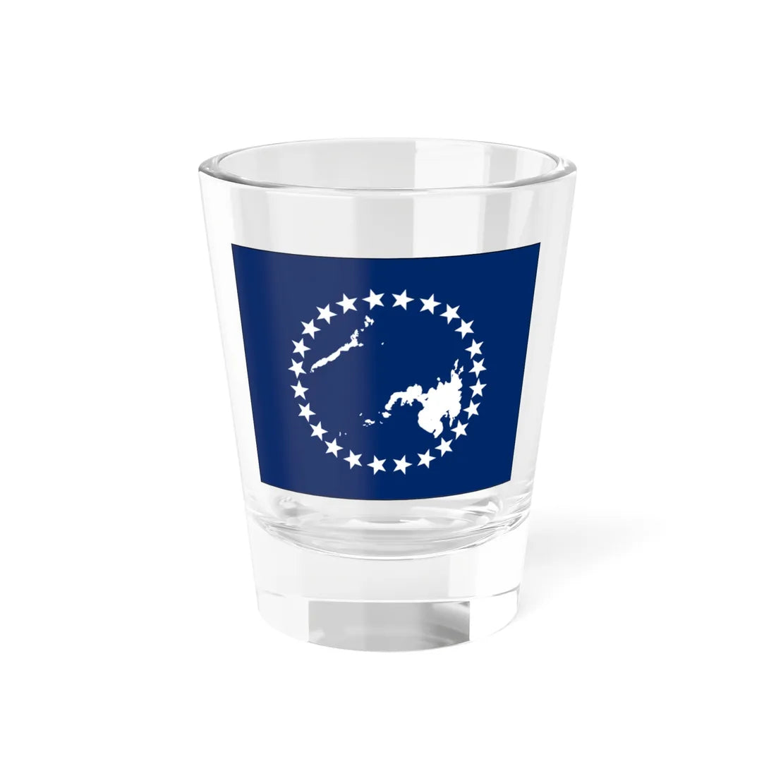 Proposed Flag of the Federal Republic of Mindanao 1986 (Philippines) Shot Glass 1.5oz 1.5oz - Go Mug Yourself
