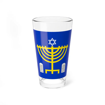 Proposed flag of the State of Judea (Israel) Pint Glass 16oz 16oz - Go Mug Yourself