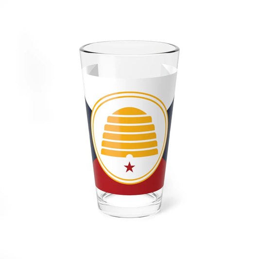 Proposed flag of Utah 2019 (United States) Pint Glass 16oz 16oz - Go Mug Yourself
