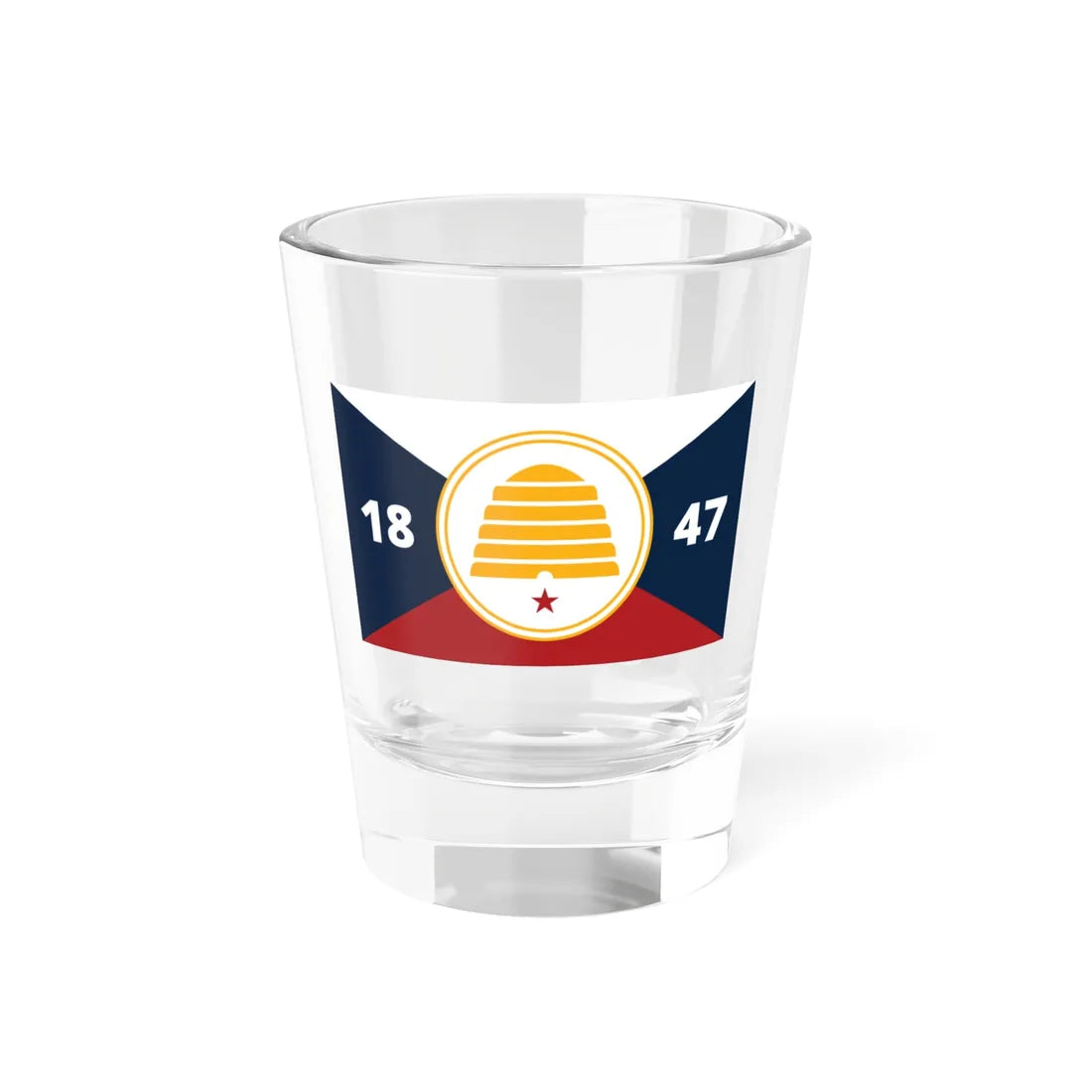 Proposed flag of Utah 2019 (United States) Shot Glass 1.5oz 1.5oz - Go Mug Yourself