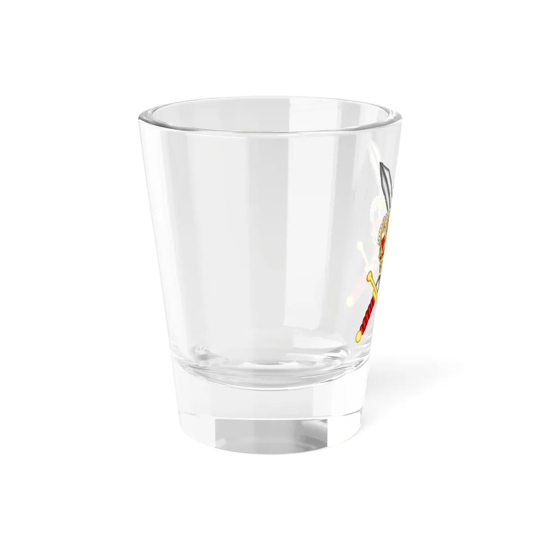 Proposed logo for Ministry for War Denmark (Denmark) (Coat of Arms) Shot Glass 1.5oz - Go Mug Yourself
