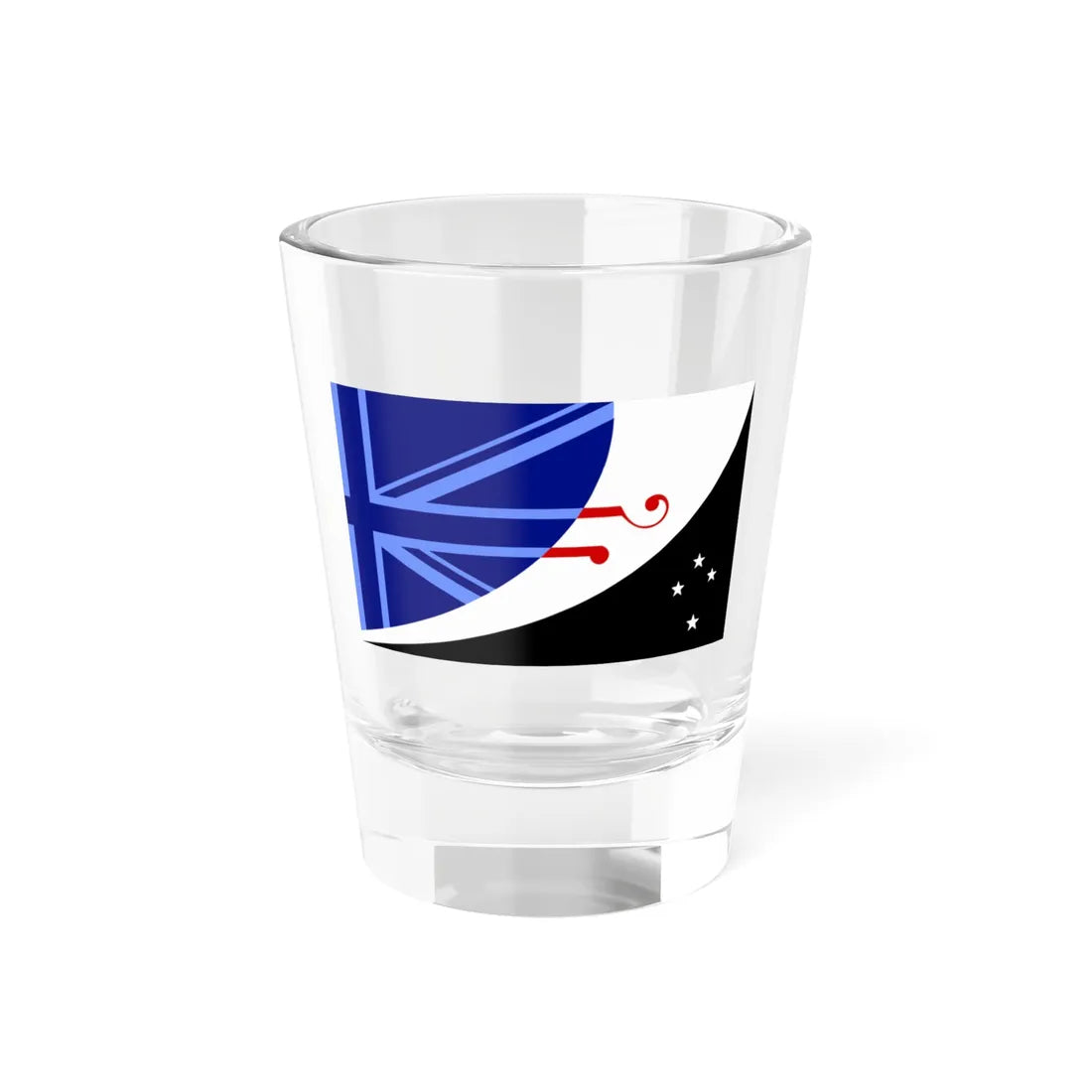 Proposed new New Zealand flag with Union Jack (New Zealand) Shot Glass 1.5oz 1.5oz - Go Mug Yourself