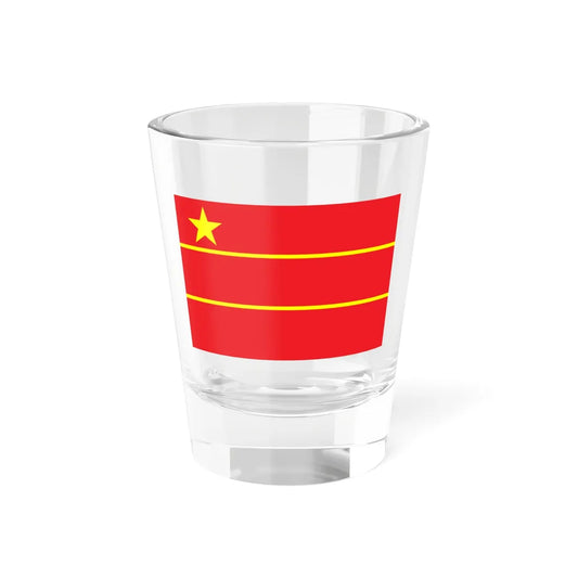 Proposed PRC flag Design 8 Guo Moruo (China) Shot Glass 1.5oz 1.5oz - Go Mug Yourself