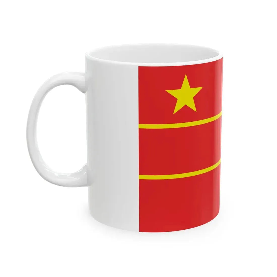 Proposed PRC national flags 025 (China) White Coffee Mug - Go Mug Yourself