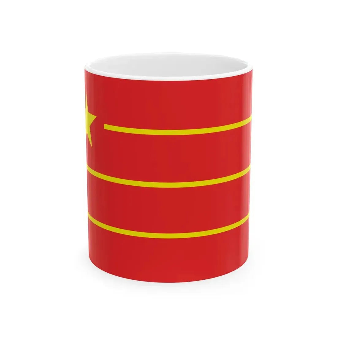 Proposed PRC national flags 028 (China) White Coffee Mug 11oz - Go Mug Yourself