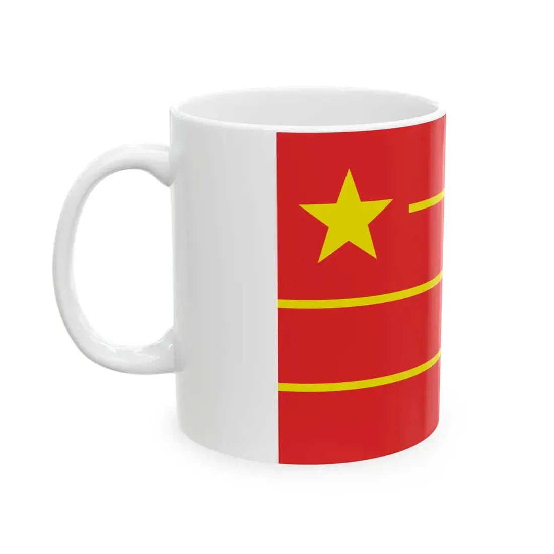 Proposed PRC national flags 028 (China) White Coffee Mug - Go Mug Yourself