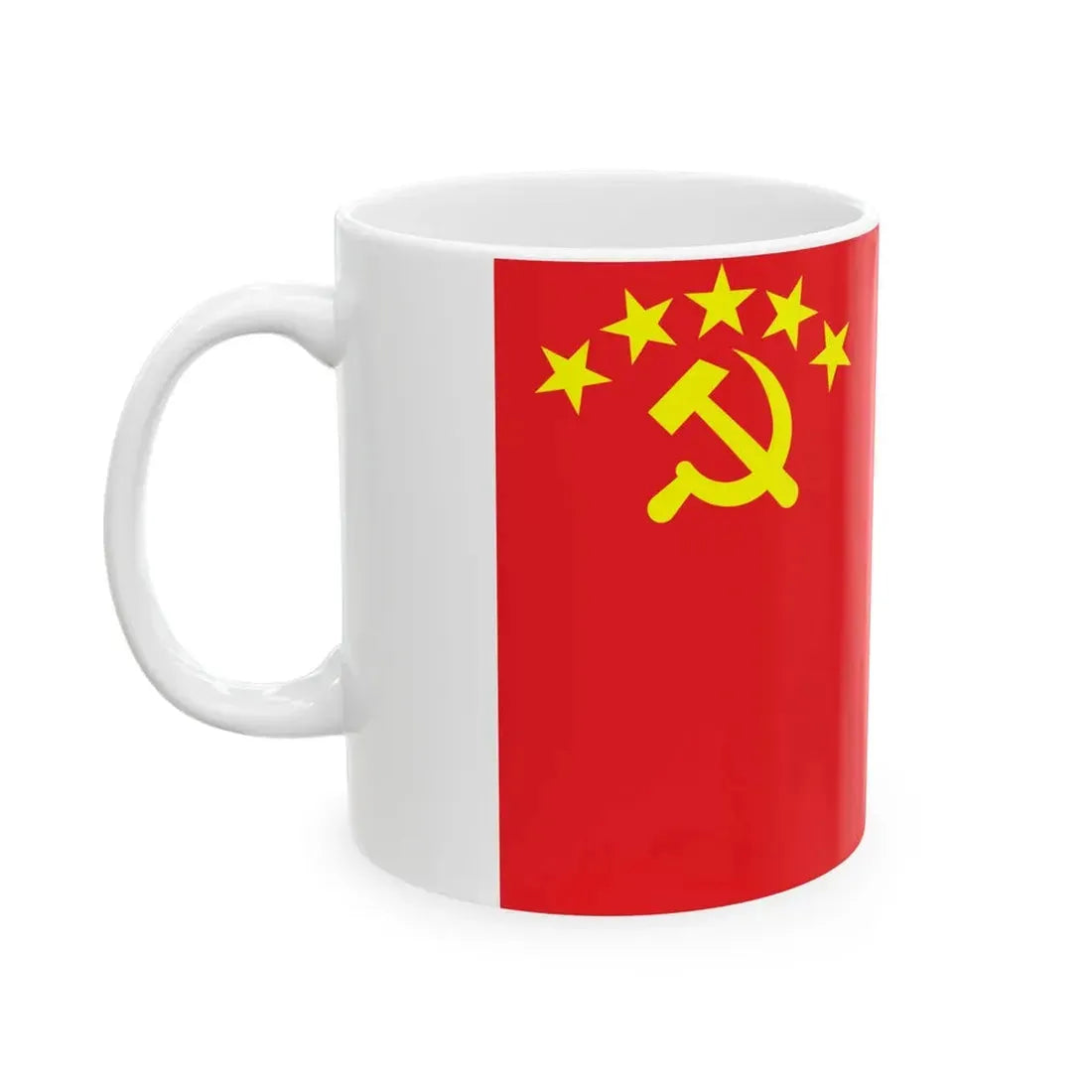 Proposed PRC national flags 053 (China) White Coffee Mug - Go Mug Yourself