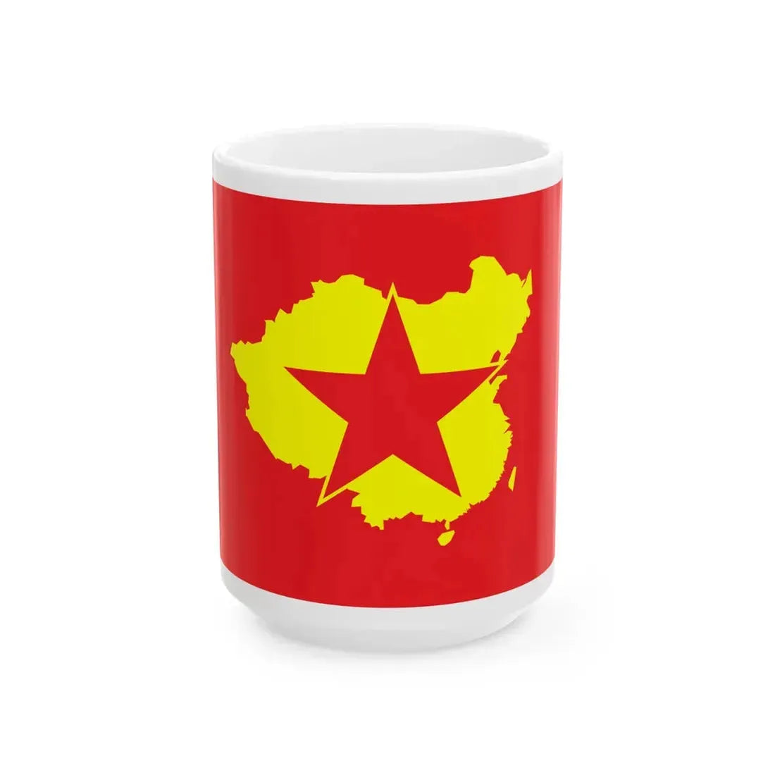 Proposed PRC national flags 054 (China) White Coffee Mug 15oz - Go Mug Yourself
