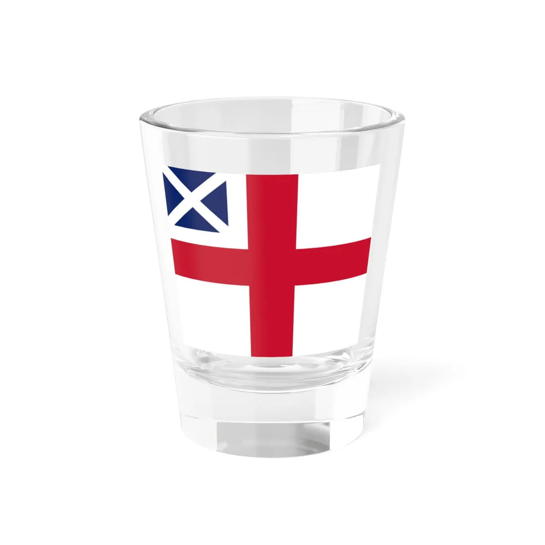 Proposed Union Jack 1604 - Design 1 (United Kingdom) Shot Glass 1.5oz 1.5oz - Go Mug Yourself