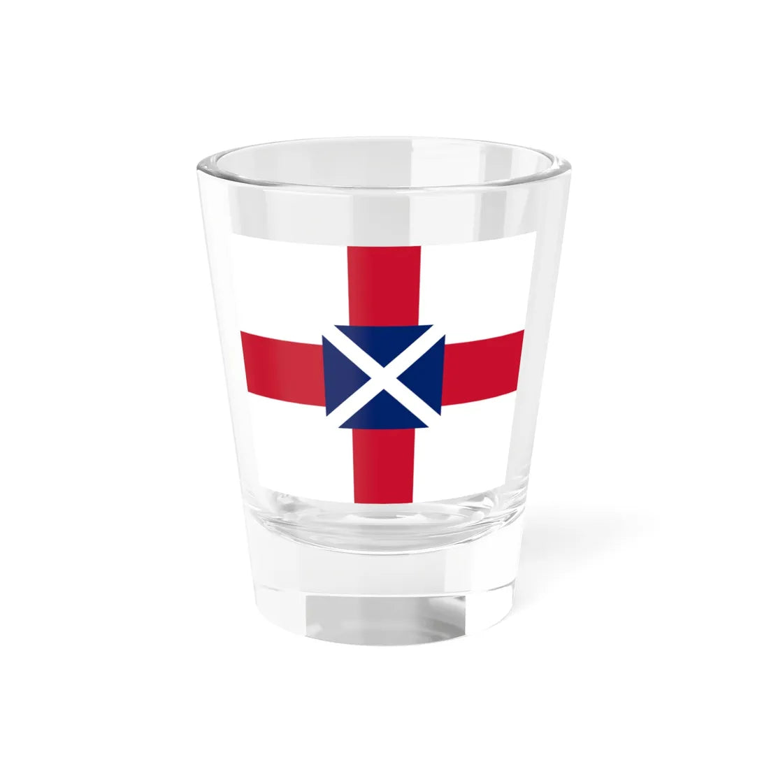 Proposed Union Jack 1604 - Design 2 (United Kingdom) Shot Glass 1.5oz 1.5oz - Go Mug Yourself