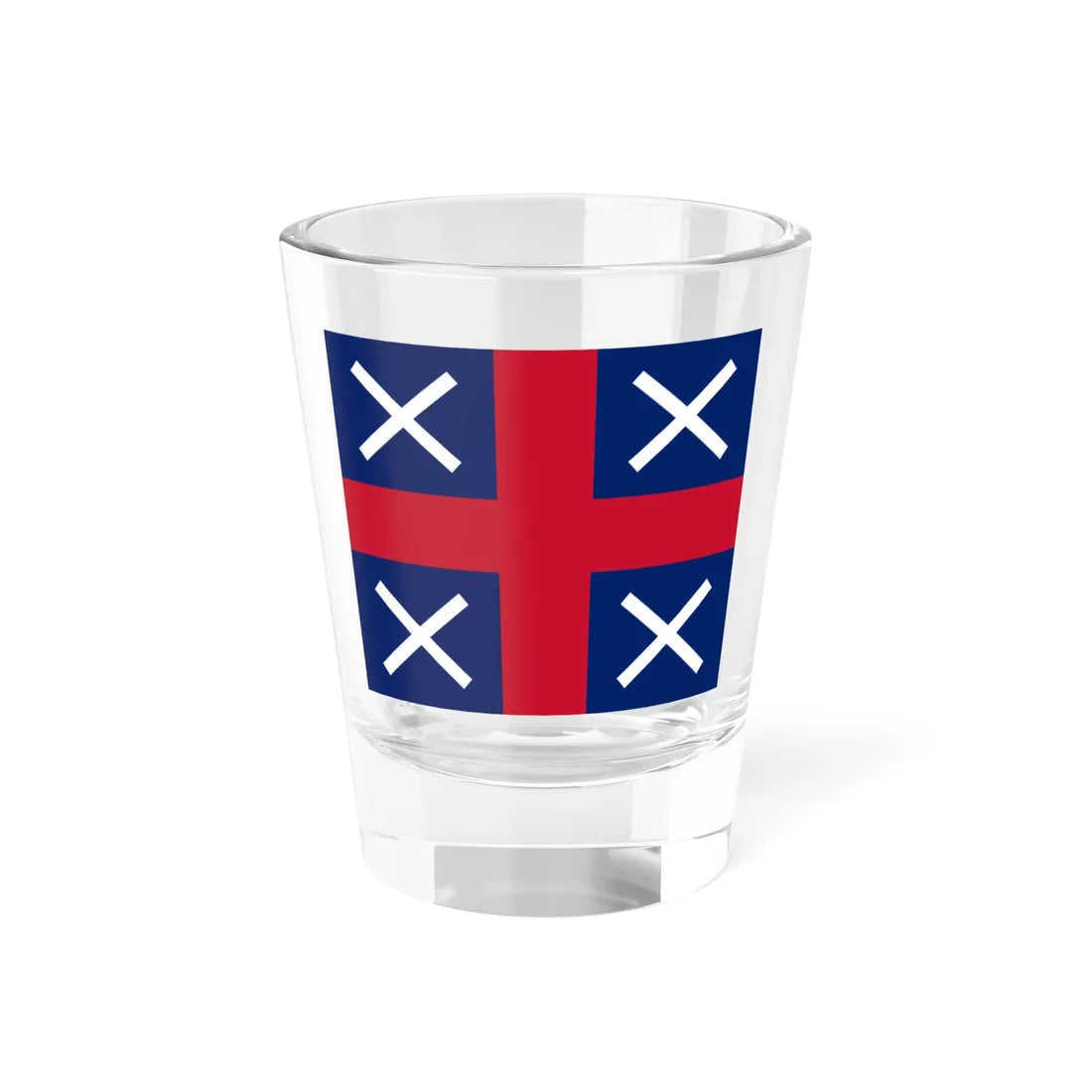 Proposed Union Jack 1604 - Design 3 (United Kingdom) Shot Glass 1.5oz 1.5oz - Go Mug Yourself