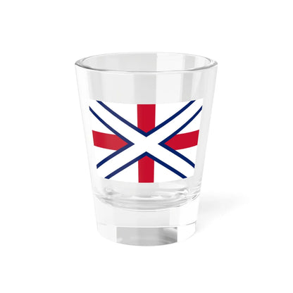 Proposed Union Jack Scottish blue fimbriation of white (United Kingdom) Shot Glass 1.5oz 1.5oz - Go Mug Yourself