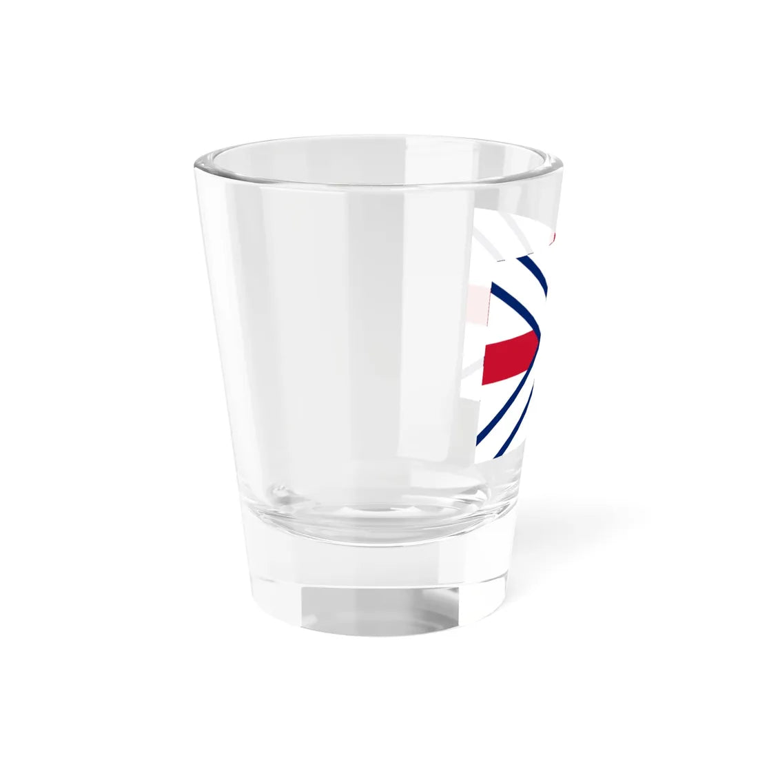 Proposed Union Jack Scottish blue fimbriation of white (United Kingdom) Shot Glass 1.5oz - Go Mug Yourself