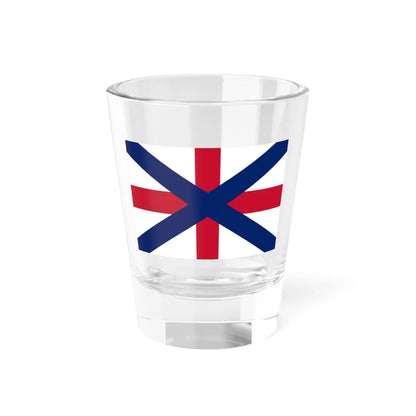 Proposed Union Jack Scottish blue on red before 1617 (United Kingdom) Shot Glass 1.5oz 1.5oz - Go Mug Yourself