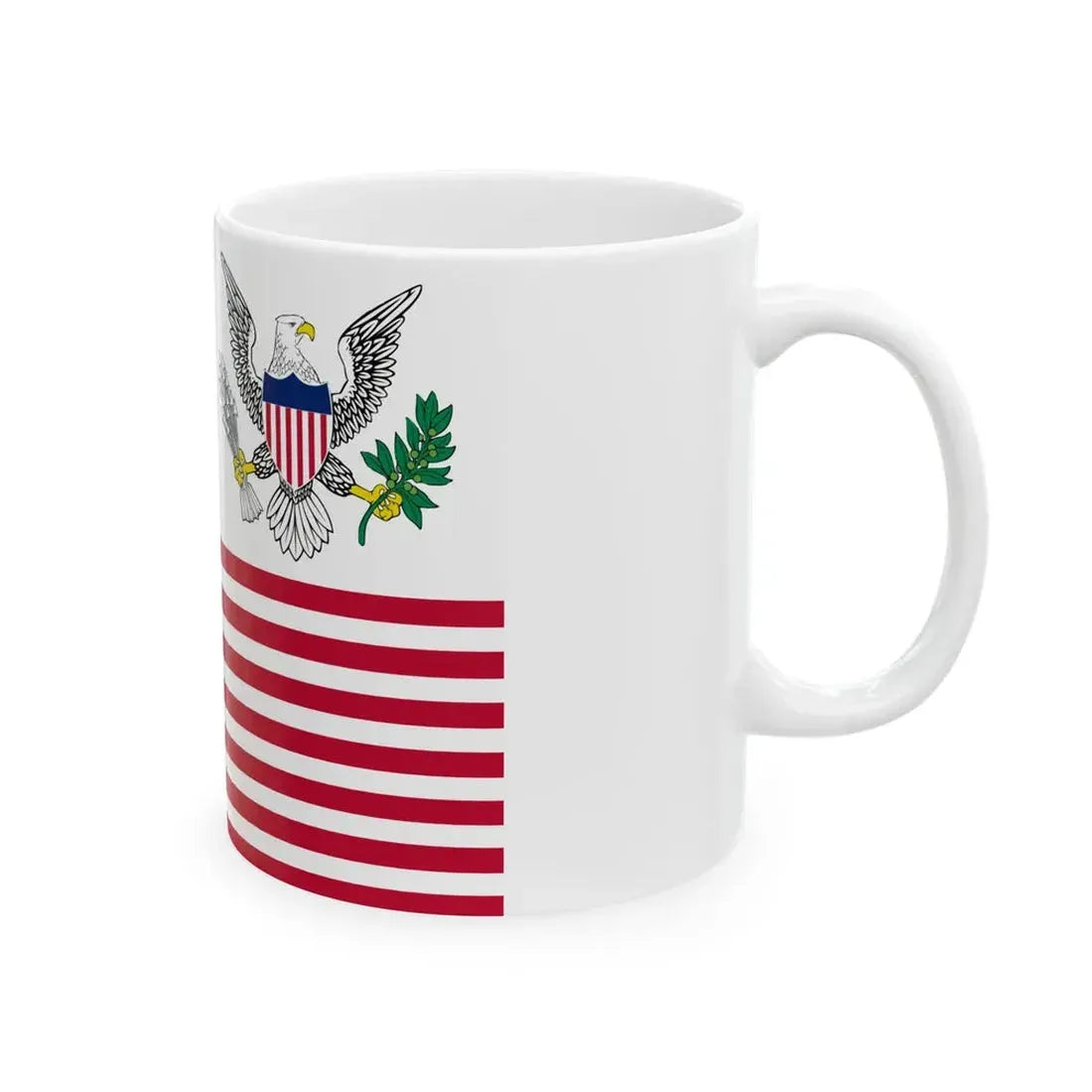 Proposed US Presidential Flag 1817 recreation (United States) White Coffee Mug - Go Mug Yourself
