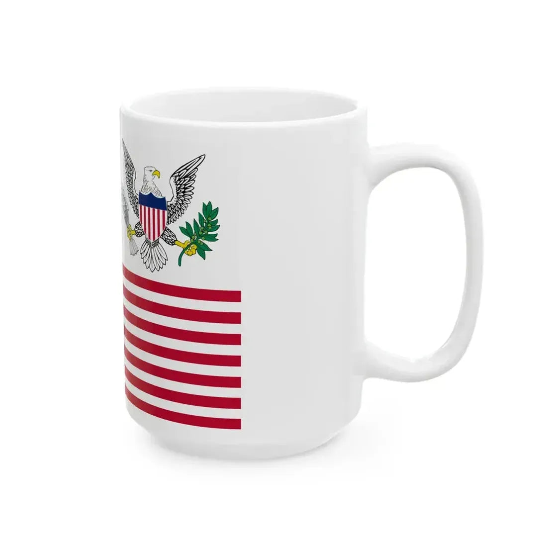 Proposed US Presidential Flag 1817 recreation (United States) White Coffee Mug - Go Mug Yourself
