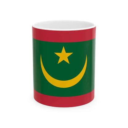 Proposition de drapeau de la Mauritanie de 2017 (Mauritania) White Coffee Mug 11oz - Go Mug Yourself