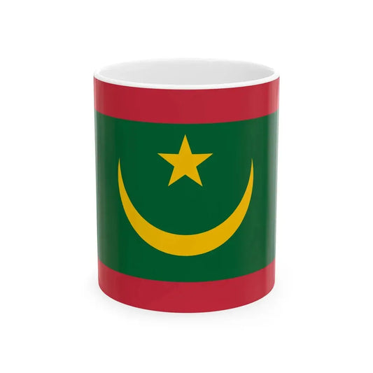 Proposition de drapeau de la Mauritanie de 2017 (Mauritania) White Coffee Mug 11oz - Go Mug Yourself