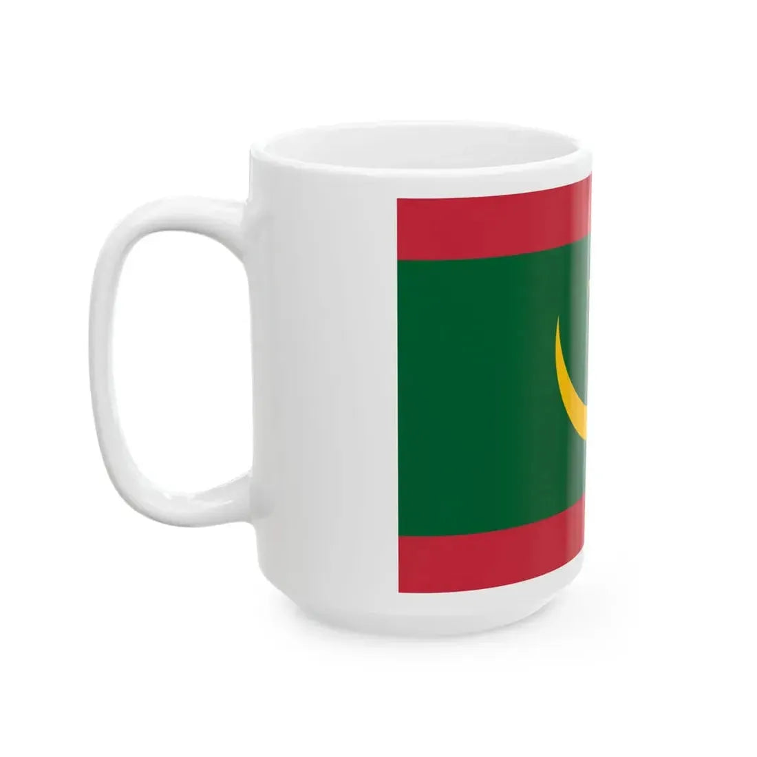 Proposition de drapeau de la Mauritanie de 2017 (Mauritania) White Coffee Mug - Go Mug Yourself