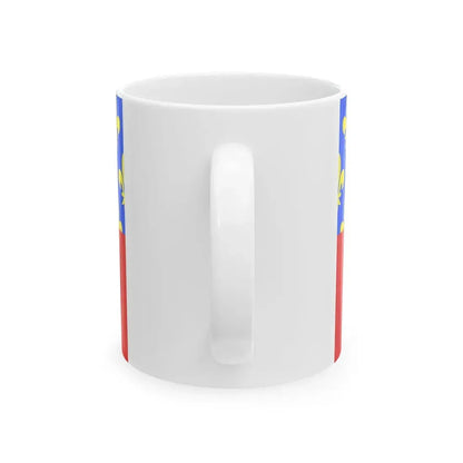 Proposition de drapeau fr departement Seine-Saint-Denis (France) White Coffee Mug - Go Mug Yourself