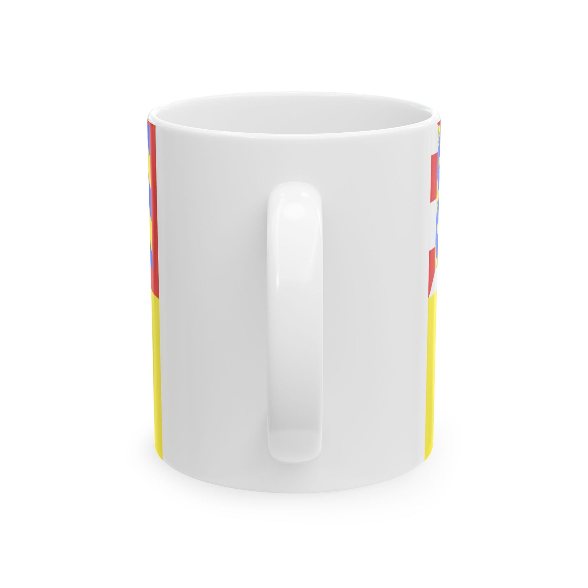 Proposition de drapeau pour le departement de Saone-et-Loire (France) White Coffee Mug-Go Mug Yourself