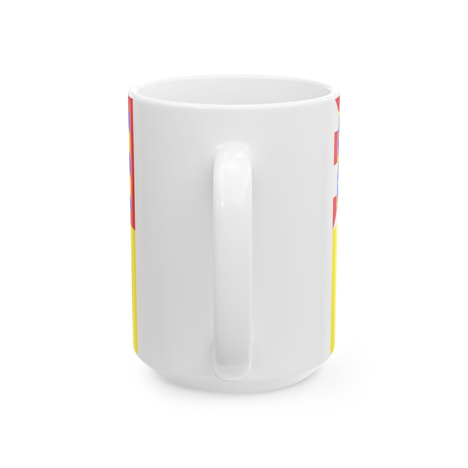 Proposition de drapeau pour le departement de Saone-et-Loire (France) White Coffee Mug-Go Mug Yourself
