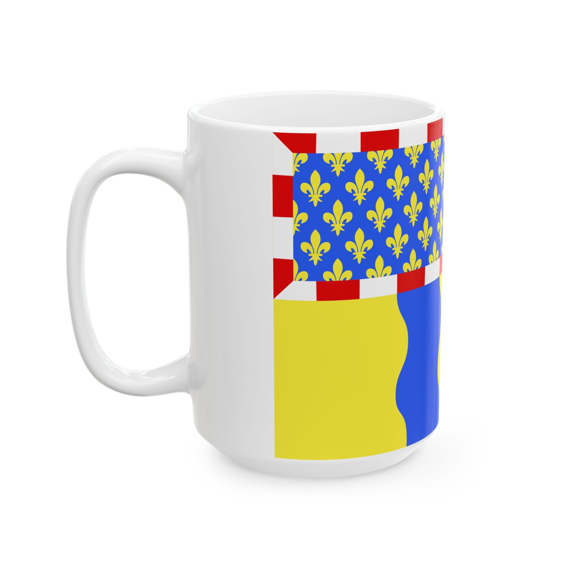 Proposition de drapeau pour le departement de Saone-et-Loire (France) White Coffee Mug-Go Mug Yourself