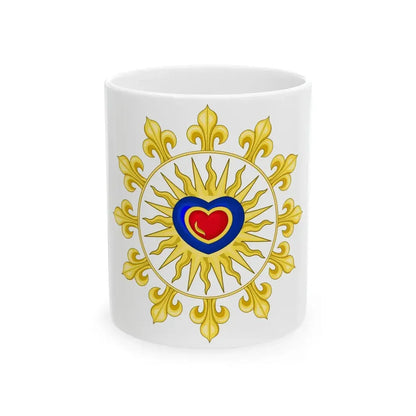 Proposition de Herve baron Pinoteau pour le drapeau du Royaume de France restaure (France) White Coffee Mug 11oz - Go Mug Yourself
