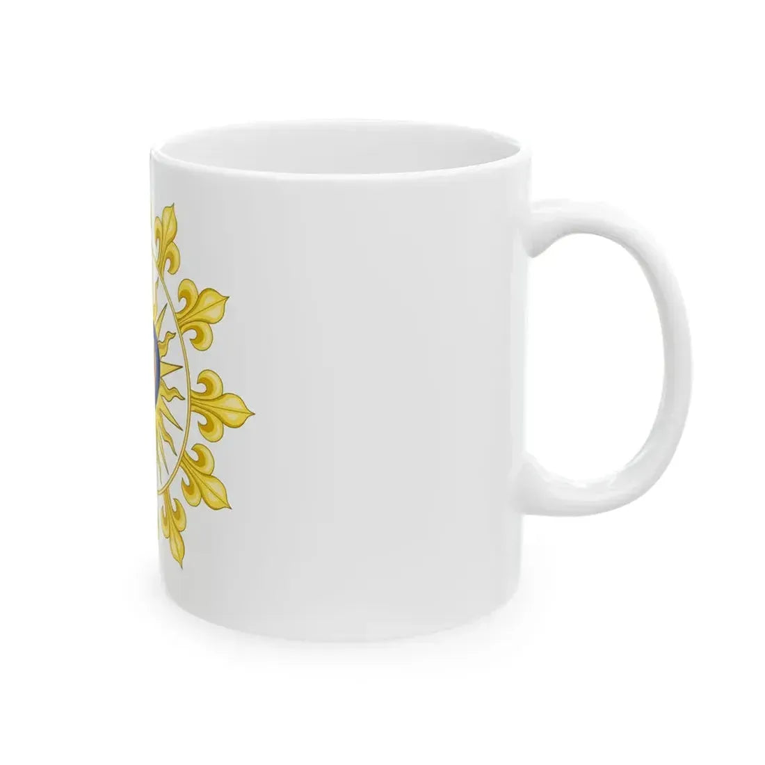 Proposition de Herve baron Pinoteau pour le drapeau du Royaume de France restaure (France) White Coffee Mug - Go Mug Yourself