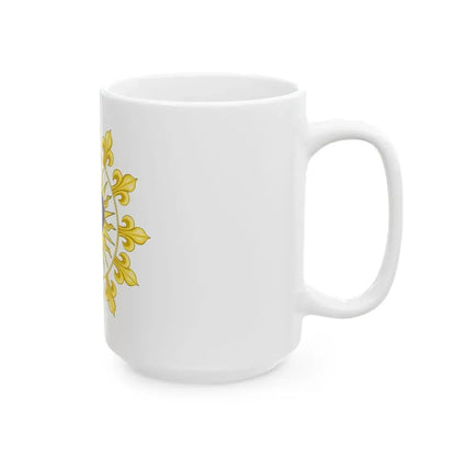 Proposition de Herve baron Pinoteau pour le drapeau du Royaume de France restaure (France) White Coffee Mug - Go Mug Yourself