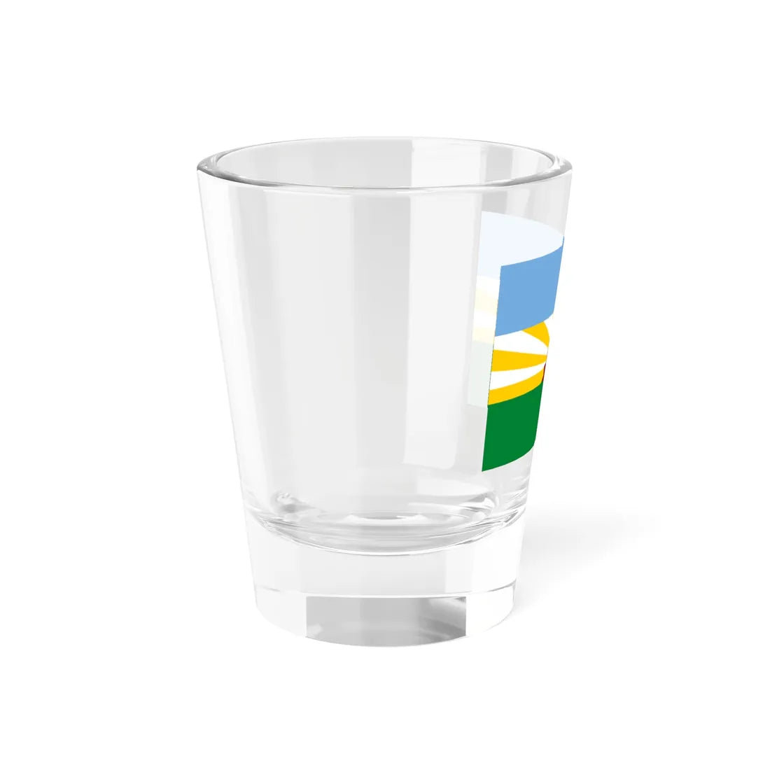 Propuesta de bandera para el Estado Monagas 17 (Venezuela) Shot Glass 1.5oz - Go Mug Yourself