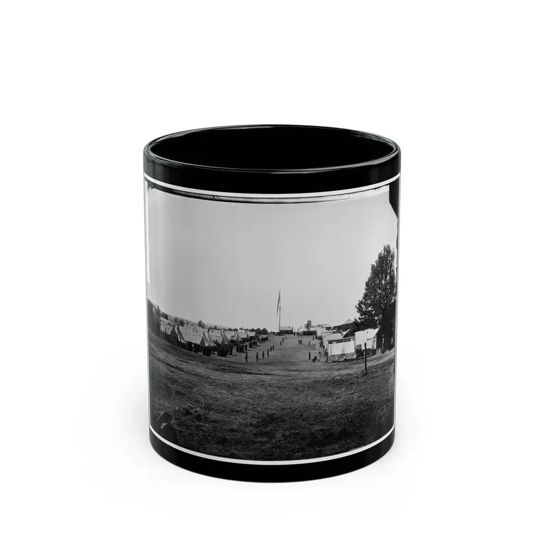 Prospect Hill, Va. General View Of 13th New York Cavalry Camp (U.S. Civil War) Black Coffee Mug 11oz - Go Mug Yourself