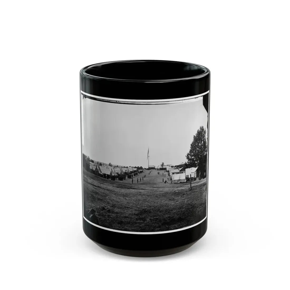 Prospect Hill, Va. General View Of 13th New York Cavalry Camp (U.S. Civil War) Black Coffee Mug 15oz - Go Mug Yourself