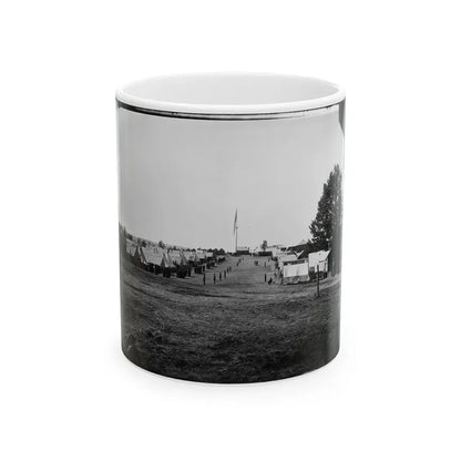 Prospect Hill, Va. General View Of 13th New York Cavalry Camp (U.S. Civil War) White Coffee Mug 11oz - Go Mug Yourself