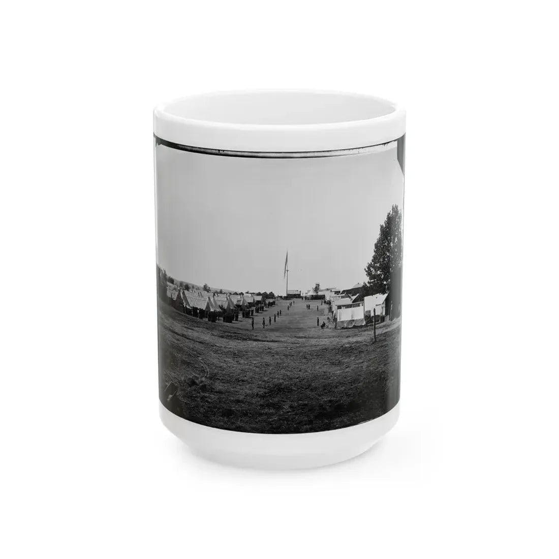 Prospect Hill, Va. General View Of 13th New York Cavalry Camp (U.S. Civil War) White Coffee Mug 15oz - Go Mug Yourself