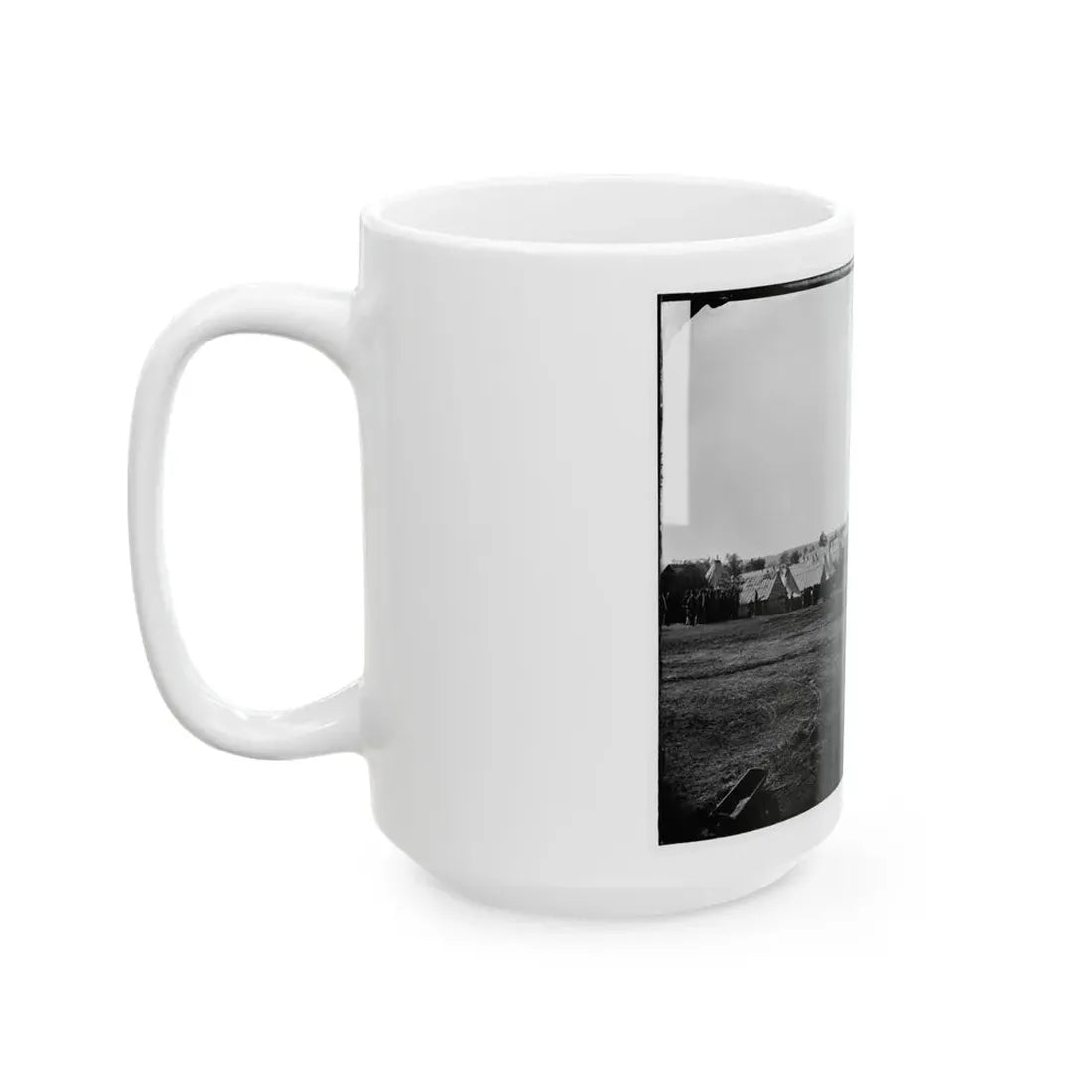 Prospect Hill, Va. General View Of 13th New York Cavalry Camp (U.S. Civil War) White Coffee Mug - Go Mug Yourself