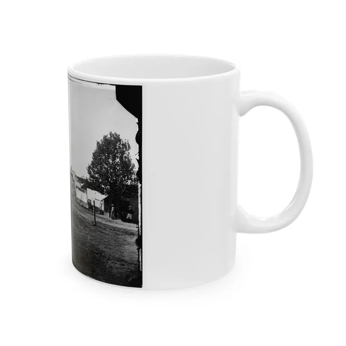 Prospect Hill, Va. General View Of 13th New York Cavalry Camp (U.S. Civil War) White Coffee Mug - Go Mug Yourself
